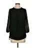 MICHAEL Michael Kors 100% Polyester Black 3/4 Sleeve Blouse Size S - photo 1