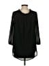 MICHAEL Michael Kors 100% Polyester Black 3/4 Sleeve Blouse Size S - photo 2