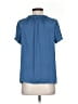 Catherine Malandrino Blue Short Sleeve Blouse Size S - photo 2