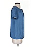 Catherine Malandrino Blue Short Sleeve Blouse Size S - photo 4