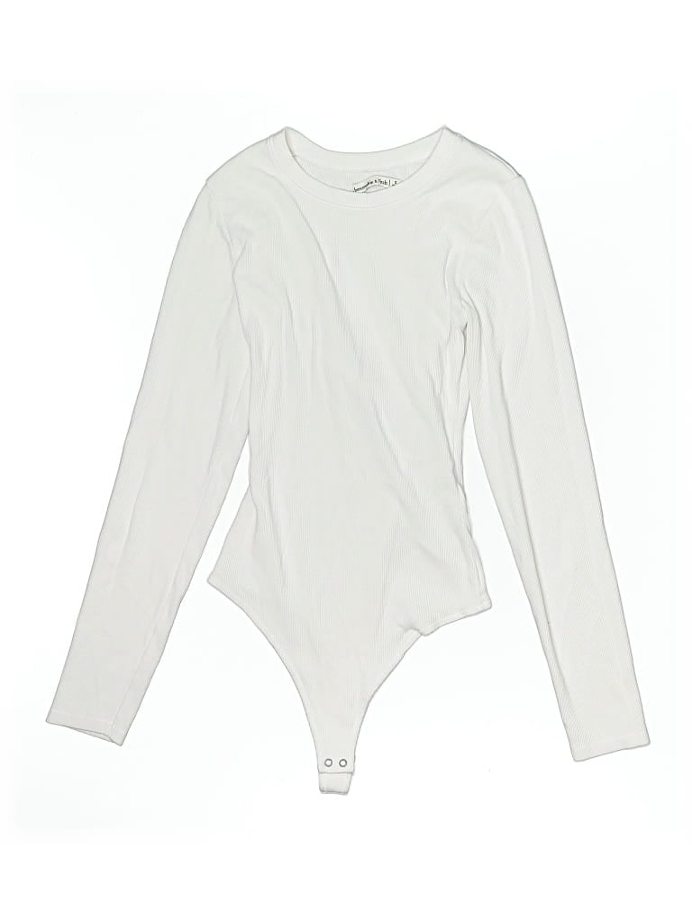 Pre-owned Abercrombie & Fitch Bodysuit In White