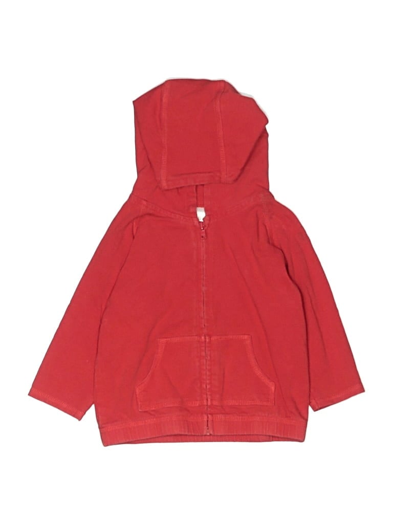 Pre-owned Baby Gap Babies' Zip Up Hoodie In Red