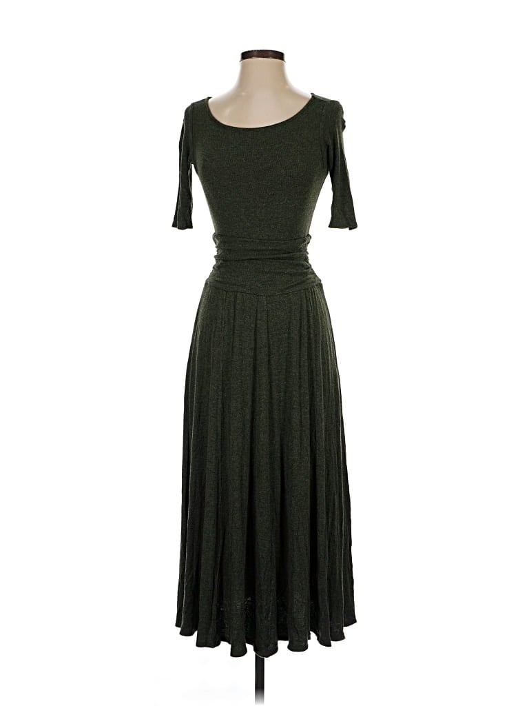 Pre-owned Bordeaux Casual Dress In Green