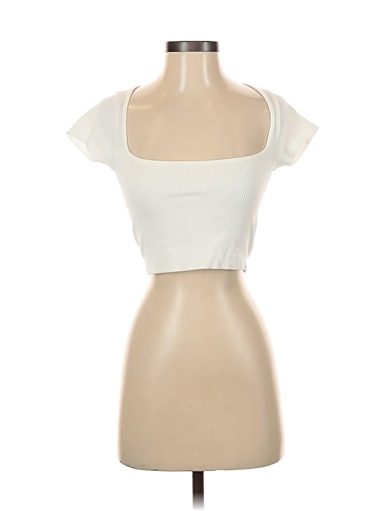 Garage Tube Top Ivory Strapless Neckline Tops In White