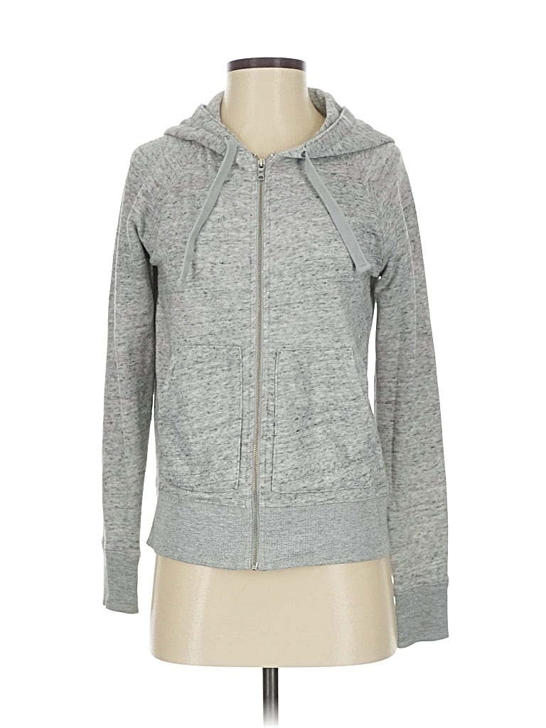 Pre-owned Gap Zip Up Hoodie In Gray