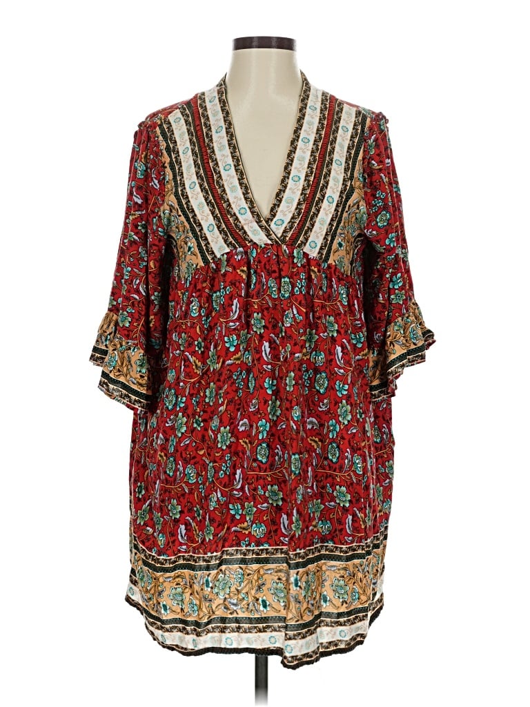 Pre-owned Easel Casual Dress In Red