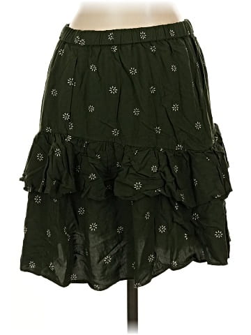 Madewell Pull-On Ruffle Tiered Mini Skirt in Dot Daisies (view 2)