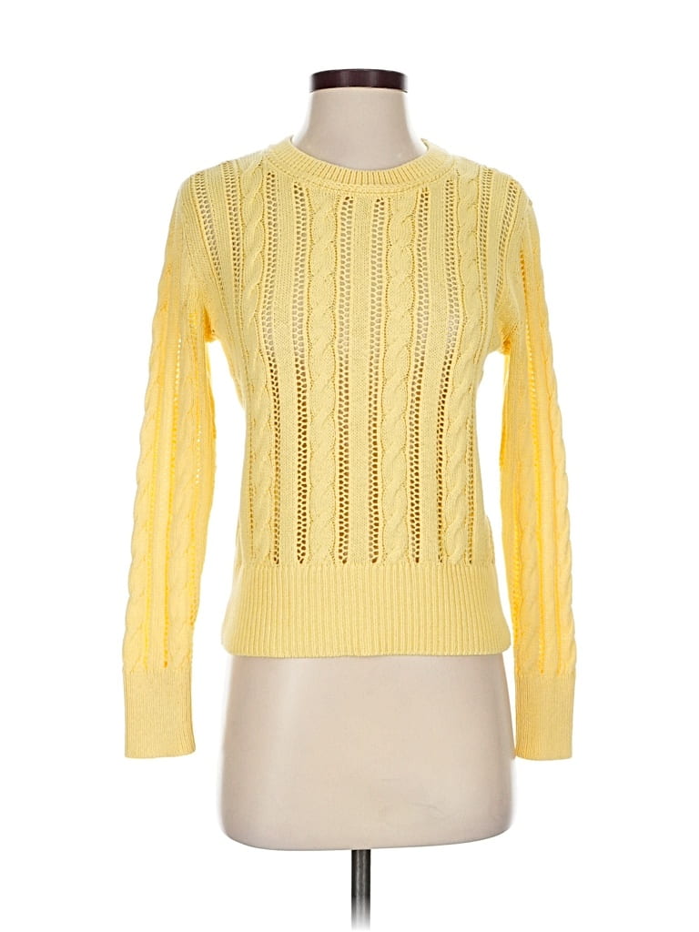 Pre-owned Talbots Pullover Sweater In Yellow