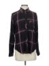 Rails 100% Rayon Plaid Black Long Sleeve Button-Down Shirt Size XS - photo 1
