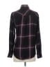 Rails 100% Rayon Plaid Black Long Sleeve Button-Down Shirt Size XS - photo 2
