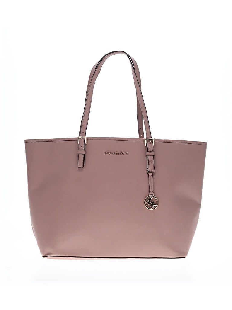 Pre-owned Michael Kors Leather Tote Bag In Pink