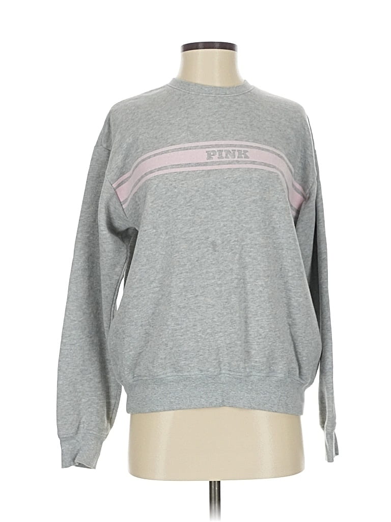 Pre-owned Victoria's Secret Pink Sweatshirt In Gray