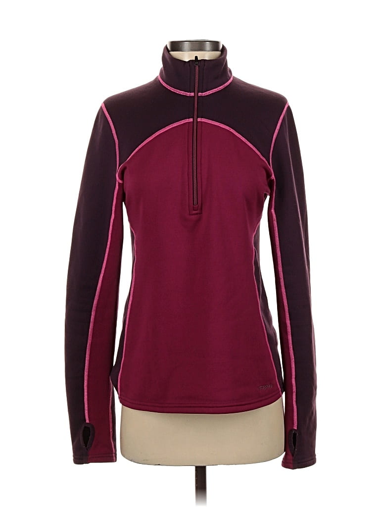 Pre-owned Patagonia Fleece Jacket In Burgundy