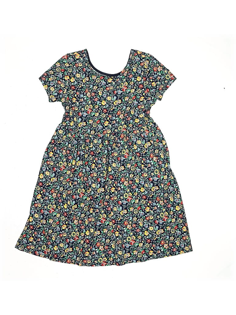 Pre-owned Lands' End Kids' Dress In Blue