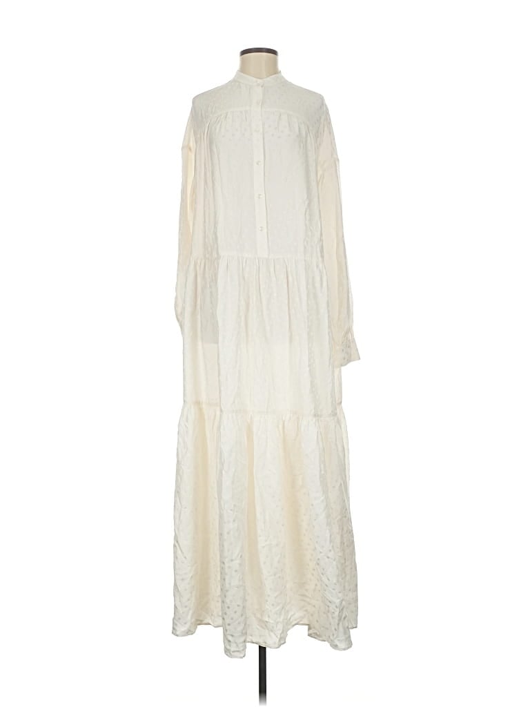 Pre-owned Anine Bing Casual Dress In White