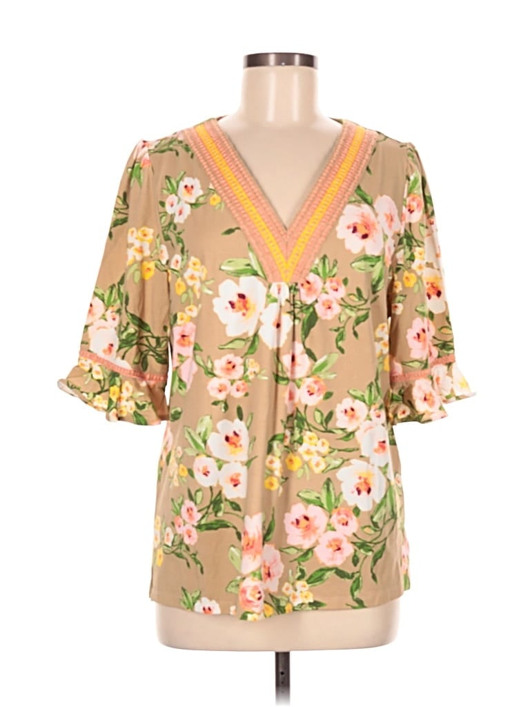 Pre-owned Isaac Mizrahi Live Kimono In Brown