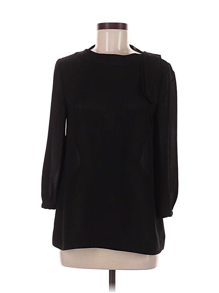 Pre-owned Lk Bennett 3/4 Sleeve Blouse In Black