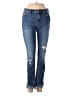 Free People Hearts Blue Jeans Size 26 waist - photo 1