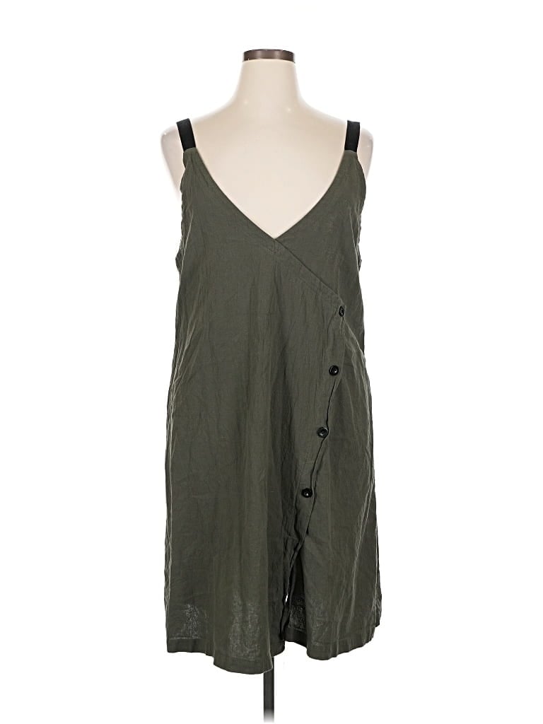 Pre-owned Zanzea Collection Casual Dress In Green