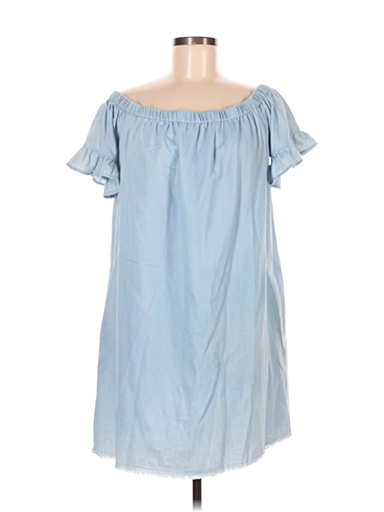 Pre-owned Hem & Thread Casual Dress In Blue