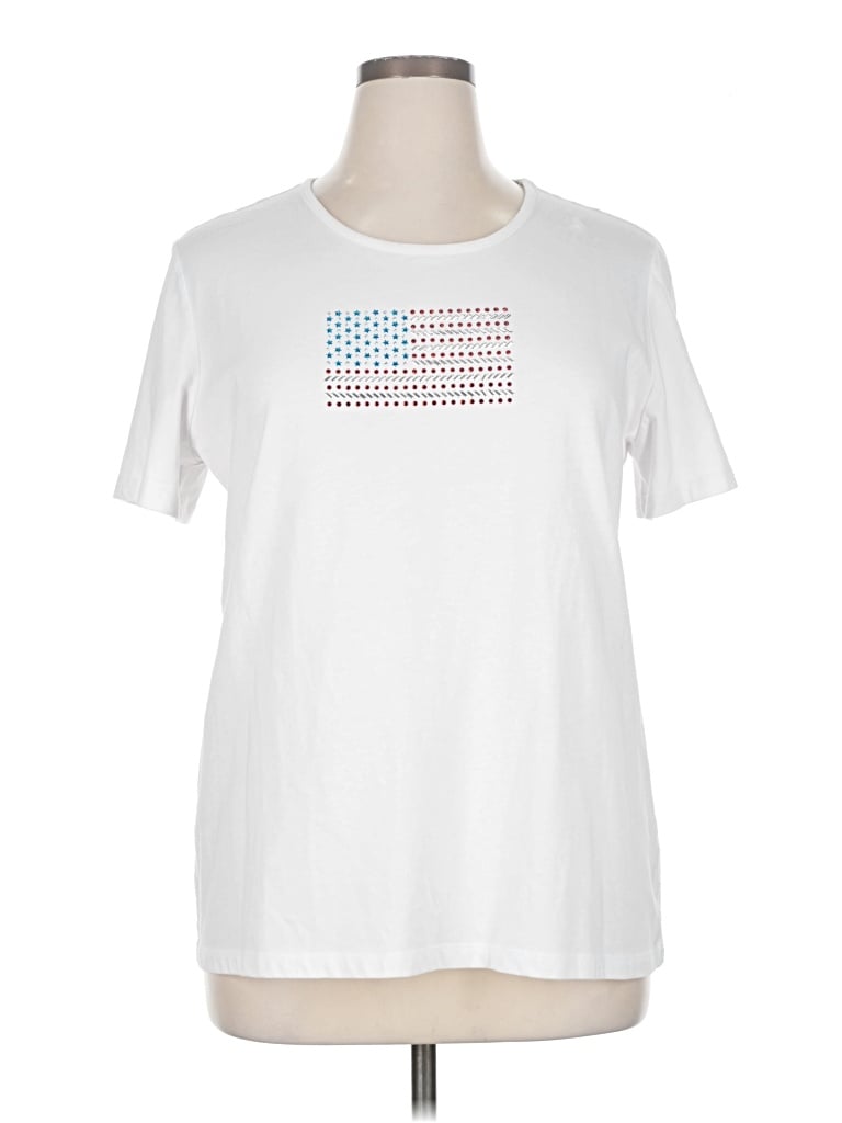 Pre-owned Coral Bay Short Sleeve T-shirt In White