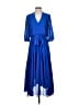 Taylor 100% Polyester Blue Cocktail Dress Size 2 - photo 1