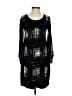Leota Graphic Black Casual Dress Size S - photo 1