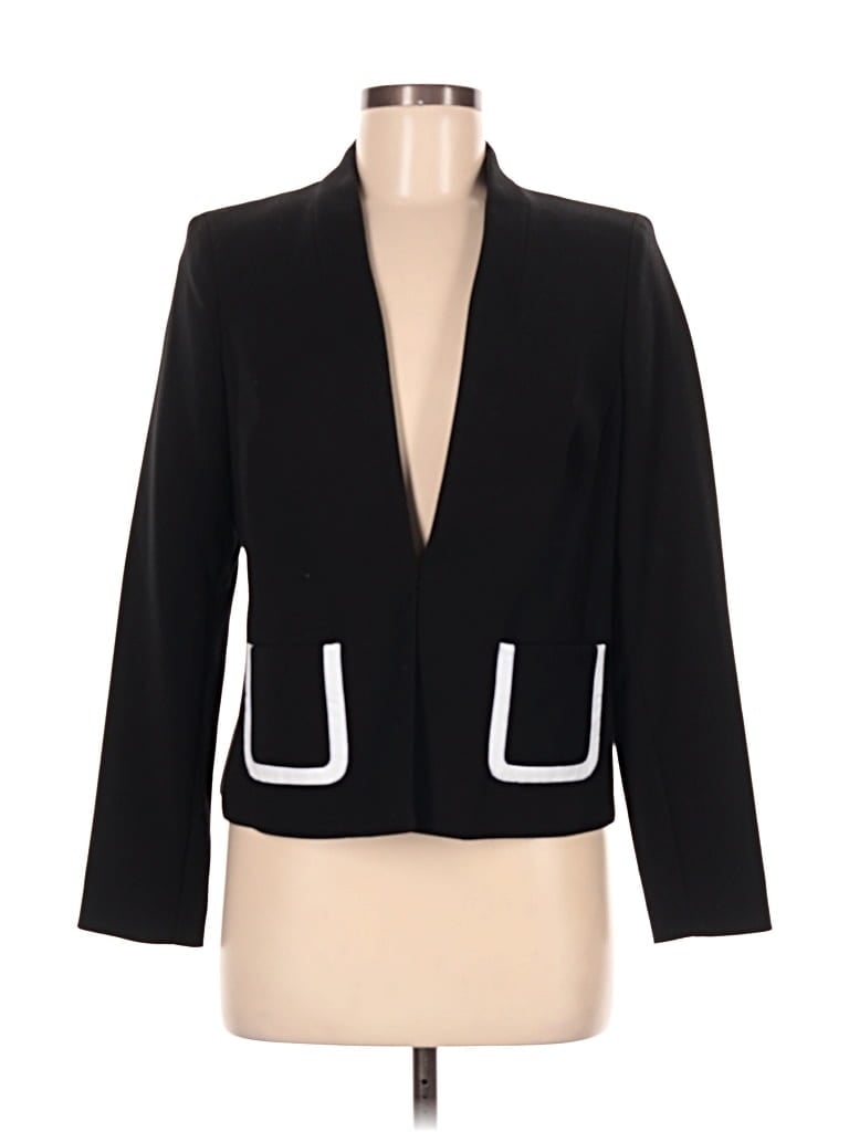 Pre-owned Jones New York Collection Blazer Jacket In Black
