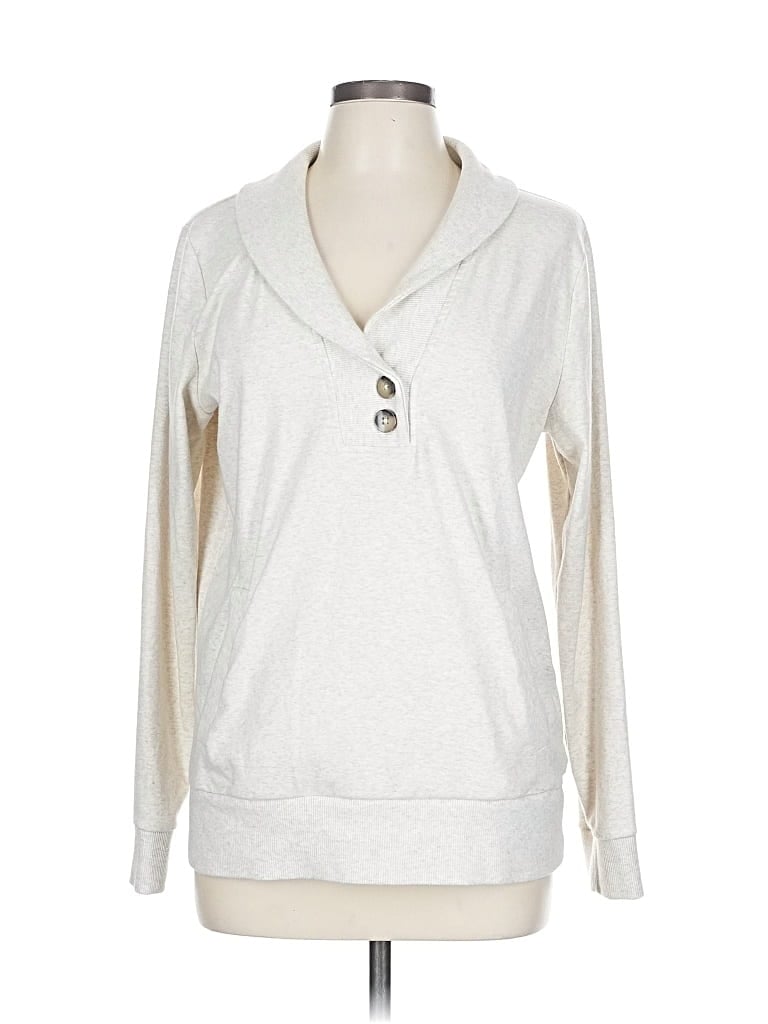 Pre-owned Banana Republic Factory Store Pullover Sweater In Silver