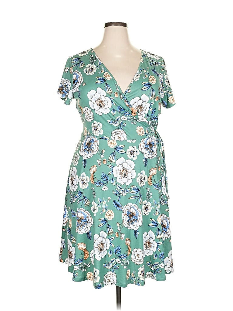 Pre-owned Kaileigh Casual Dress In Blue