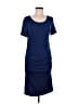 Unbranded Solid Blue Casual Dress Size M - photo 1