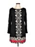 Style&Co Graphic Black Casual Dress Size L - photo 1