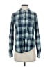 Paige Plaid Teal Long Sleeve Button-Down Shirt Size S - photo 1