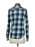 Paige Plaid Teal Long Sleeve Button-Down Shirt Size S - photo 2