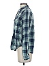 Paige Plaid Teal Long Sleeve Button-Down Shirt Size S - photo 5