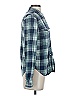 Paige Plaid Teal Long Sleeve Button-Down Shirt Size S - photo 4