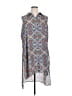 Spense 100% Polyester Paisley Gray Sleeveless Blouse Size 1X - photo 1