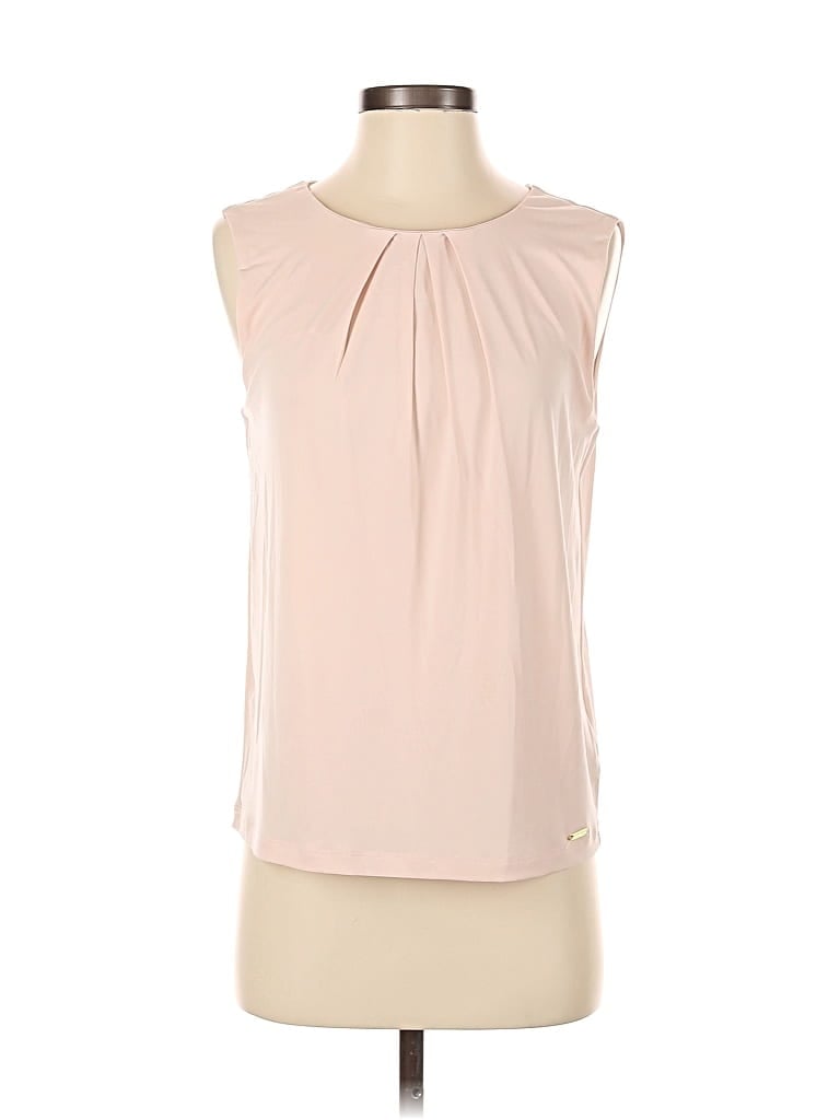 Pre-owned Calvin Klein Sleeveless Blouse In Pink