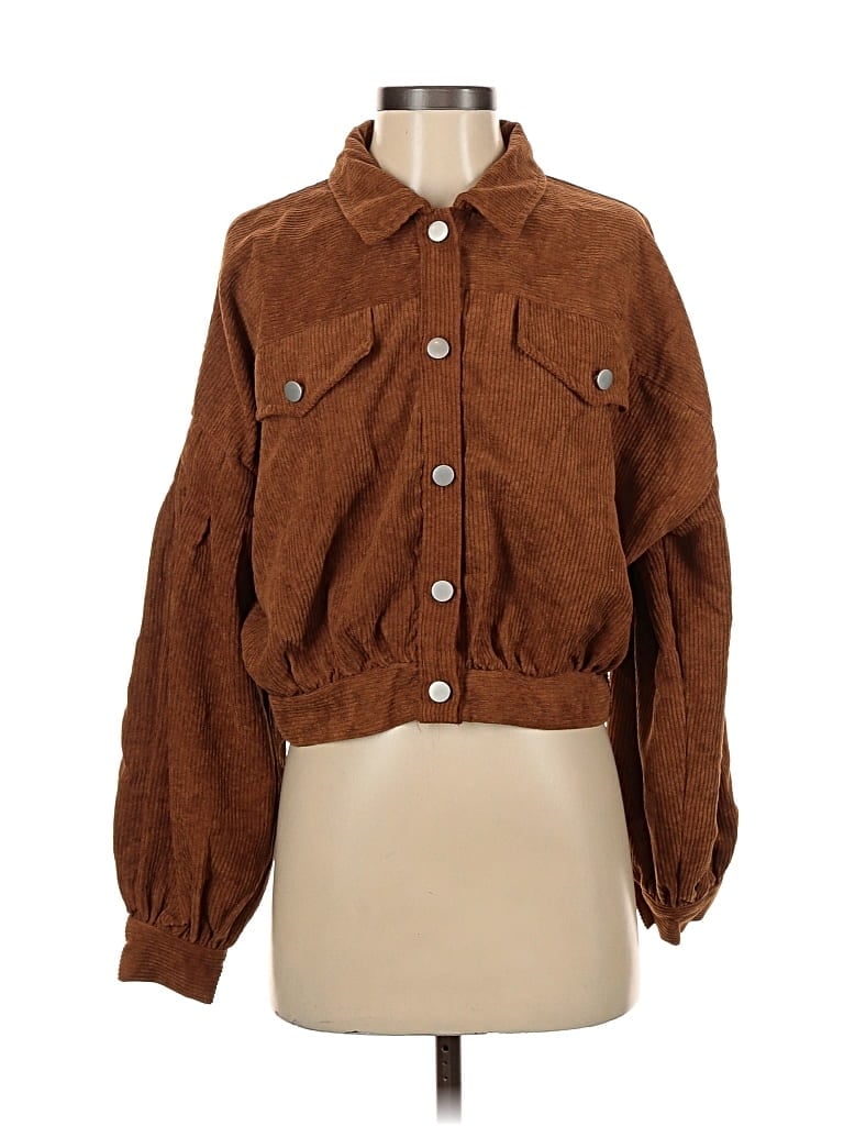 Pre-owned Hyfve Jacket In Brown