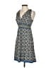 Max Studio Print Blue Casual Dress Size XS - photo 2