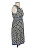 Max Studio Print Blue Casual Dress Size XS - photo 5