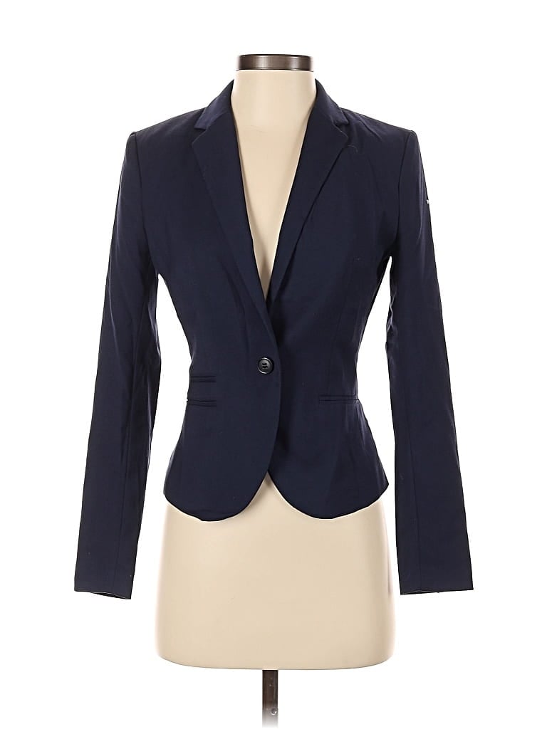 Pre-owned H&m Blazer Jacket In Blue