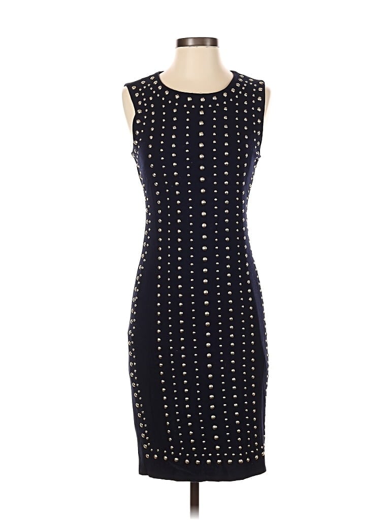 Pre-owned Carmen Marc Valvo Cocktail Dress In Black