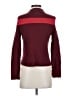 Jigsaw Color Block Burgundy Turtleneck Sweater Size S - photo 2