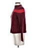 Jigsaw Color Block Burgundy Turtleneck Sweater Size S - photo 5