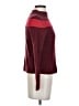 Jigsaw Color Block Burgundy Turtleneck Sweater Size S - photo 4