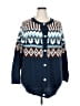 Unbranded 100% Acrylic Argyle Blue Cardigan Size 4X - photo 1