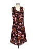 CAbi 100% Polyester Print Black Casual Dress Size XS - photo 1