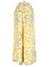 Sisstrevolution 100% Viscose Floral Yellow Casual Pants Size XS - photo 1