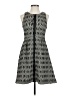 Leifsdottir Chevron-herringbone Black Cocktail Dress Size 4 - photo 1